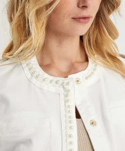 Chaqueta Vaquera Con Perlas De Liu Jo