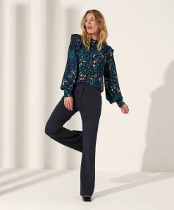 Fabienne Chapot Blusa Estampado Floral Lurex Philo
