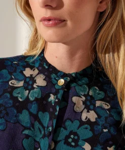 Fabienne Chapot Blusa Estampado Floral Lurex Philo