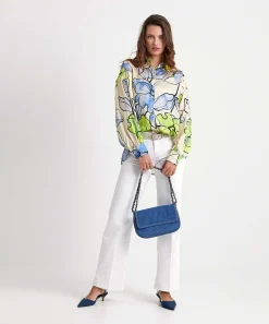 Fabienne Chapot Blusa Seda Flores Gabriel