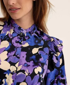 Fabienne Chapot Blusa Sedosa Estampado Floral Philo
