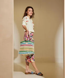 Fabienne Chapot Bolso Rafia Multicolor Naomi