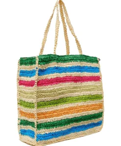 Fabienne Chapot Bolso Rafia Multicolor Naomi