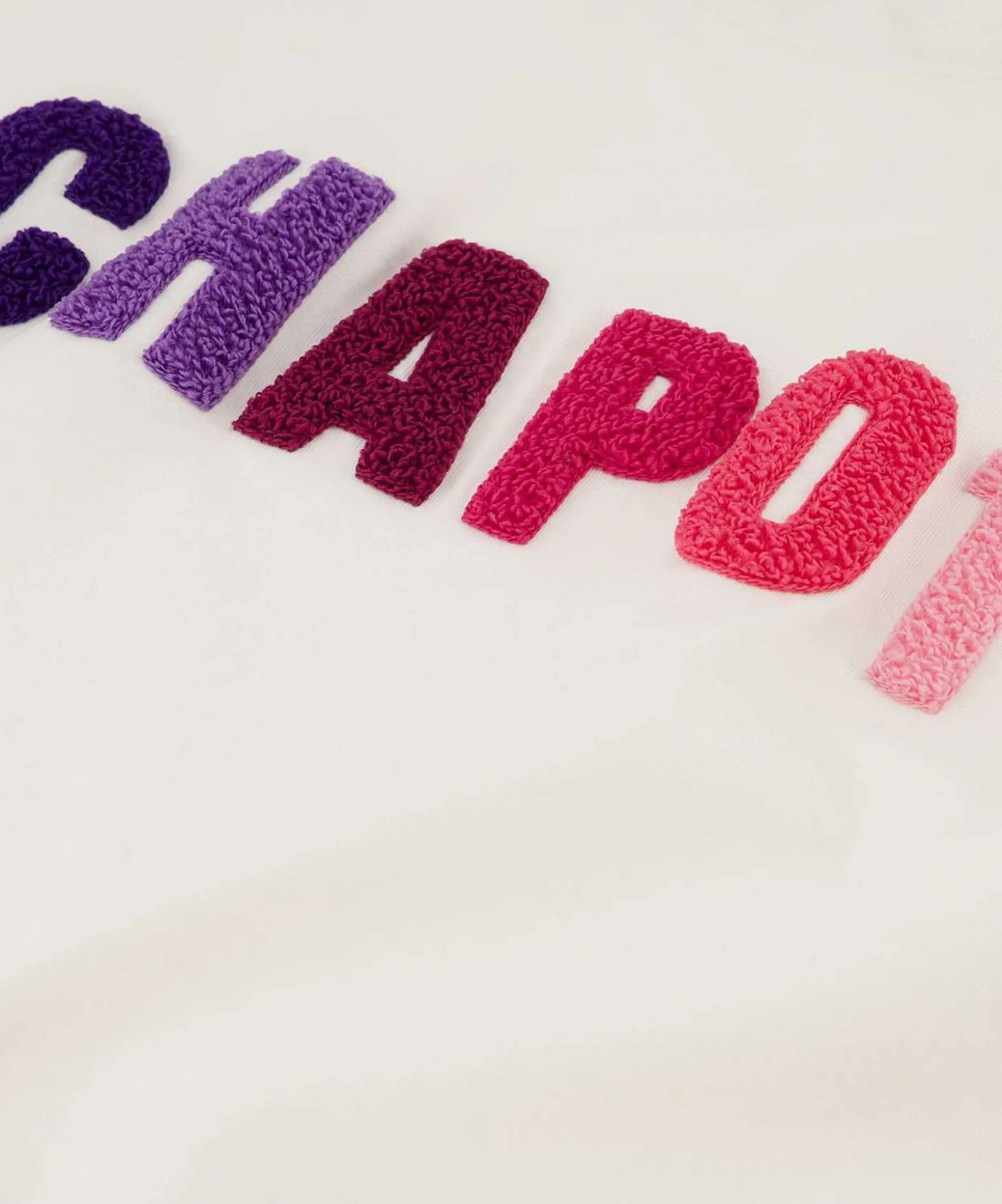 Fabienne Chapot Camiseta Rizo Letras Aplicadas