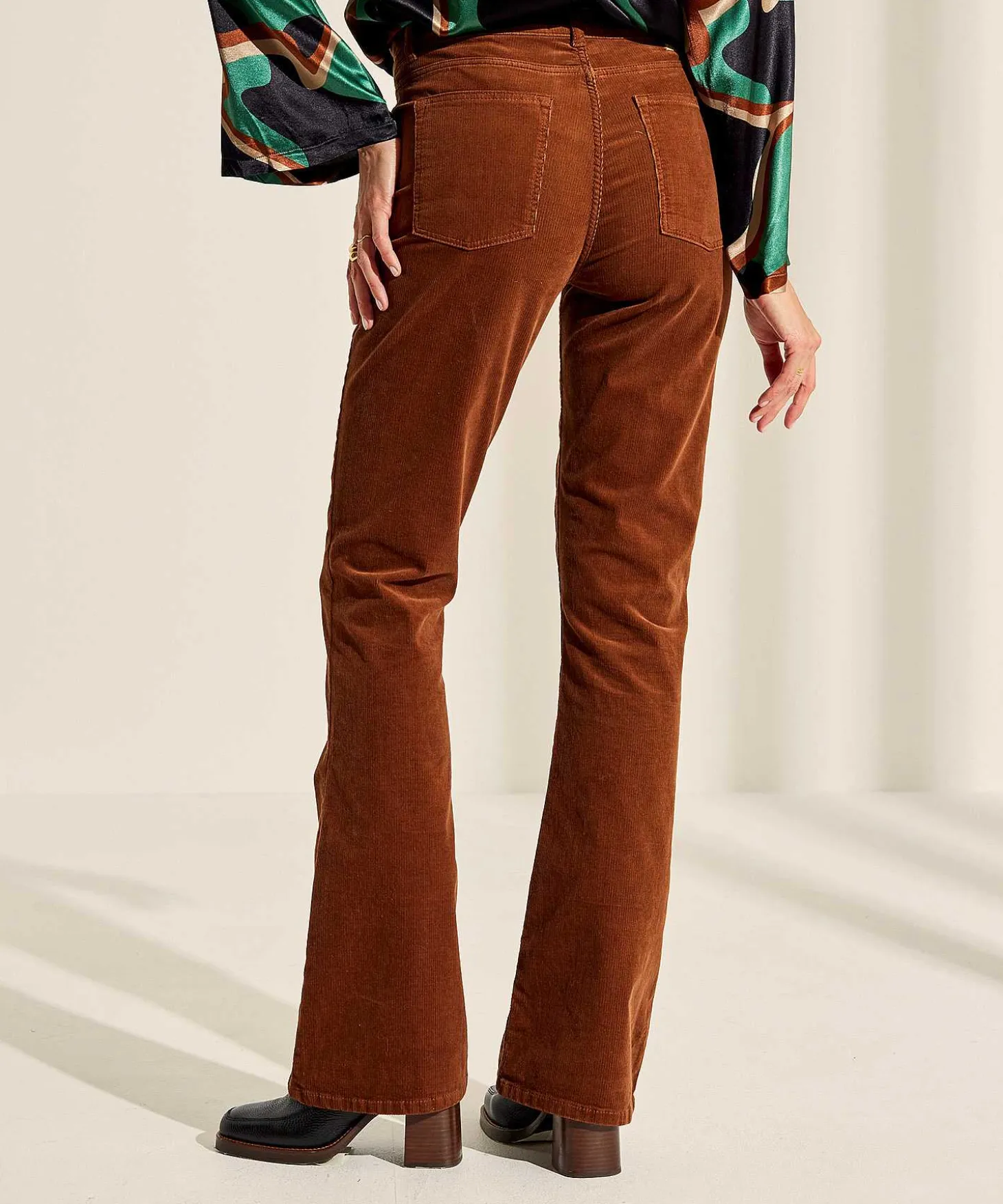 Fabienne Chapot Pantalon Acampanado Pana Eva