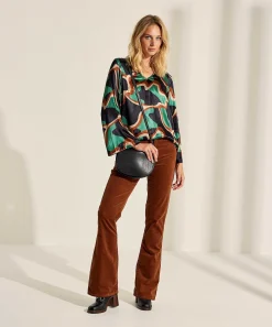 Fabienne Chapot Pantalon Acampanado Pana Eva