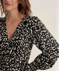 Fabienne Chapot Vestido Cruzado Estampado Floral Natalia