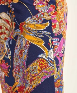 Falda Giulia E Tu Slinky Paisley Multicolor