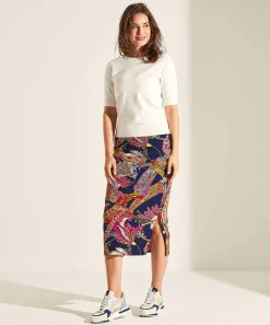 Falda Giulia E Tu Slinky Paisley Multicolor
