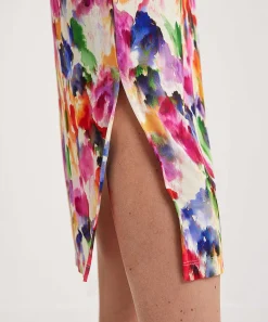 Falda Giulia E Tu Slinky Flor Descolorida