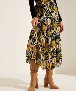 Falda Kyra Estampado Ikat Vanessa