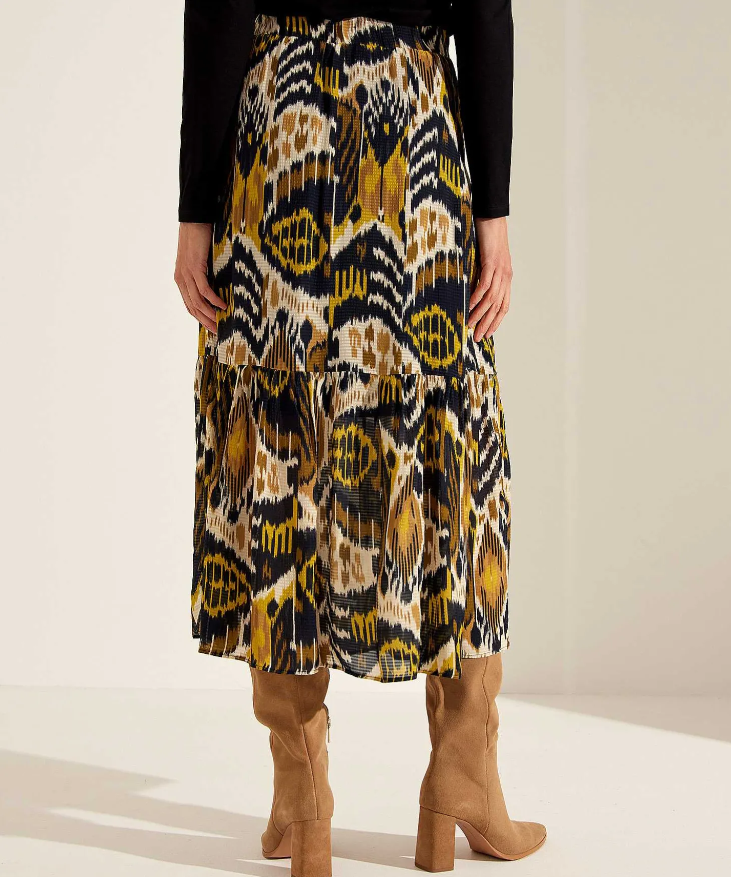 Falda Kyra Estampado Ikat Vanessa