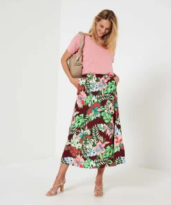 Falda Kyra Gorrion Flor Tropical