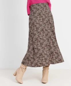 Falda Larga Kyra Con Estampado Grafico Sita