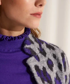 Giulia E Tu Blazer Chaleco Jacquard Animal