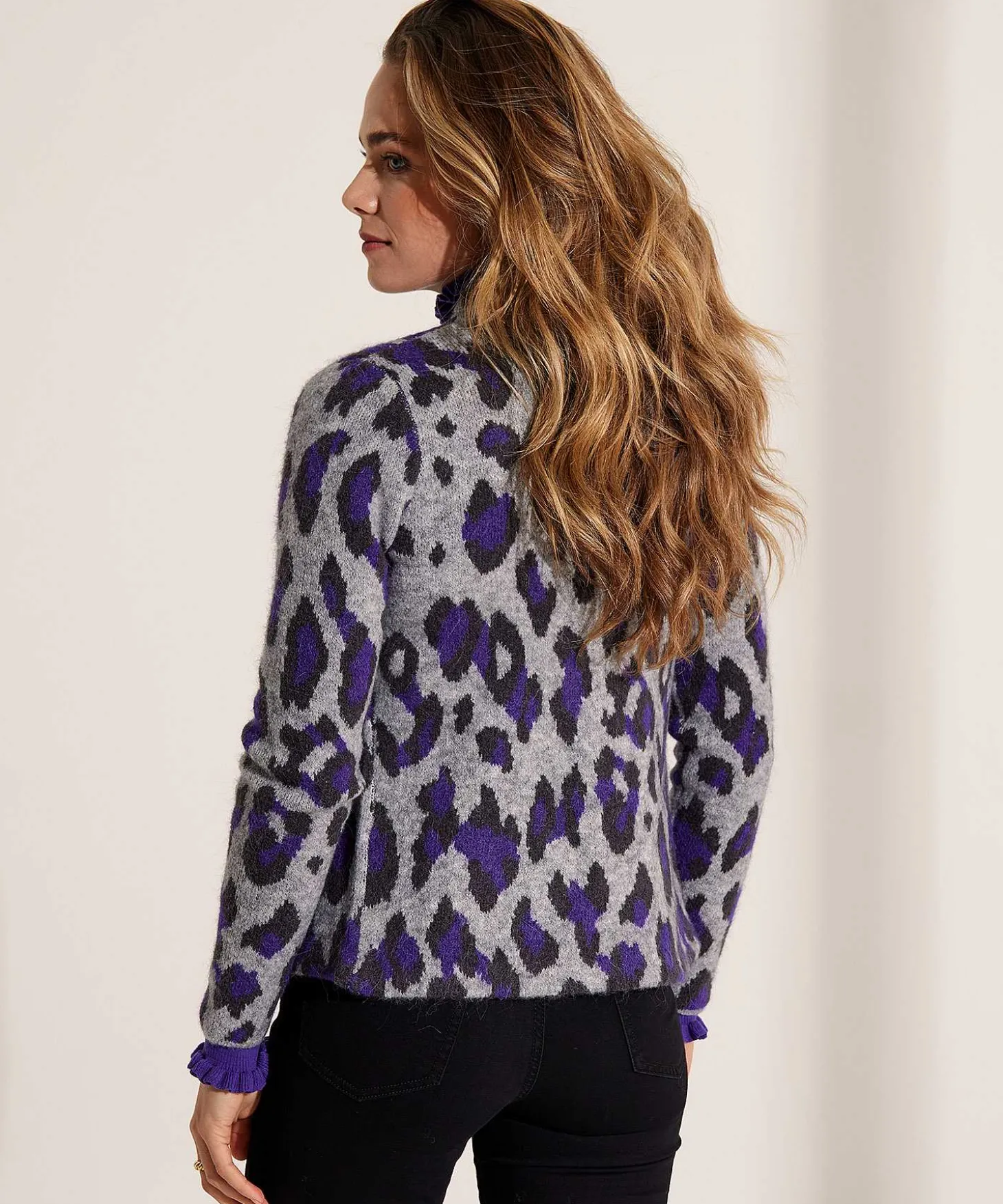 Giulia E Tu Blazer Chaleco Jacquard Animal