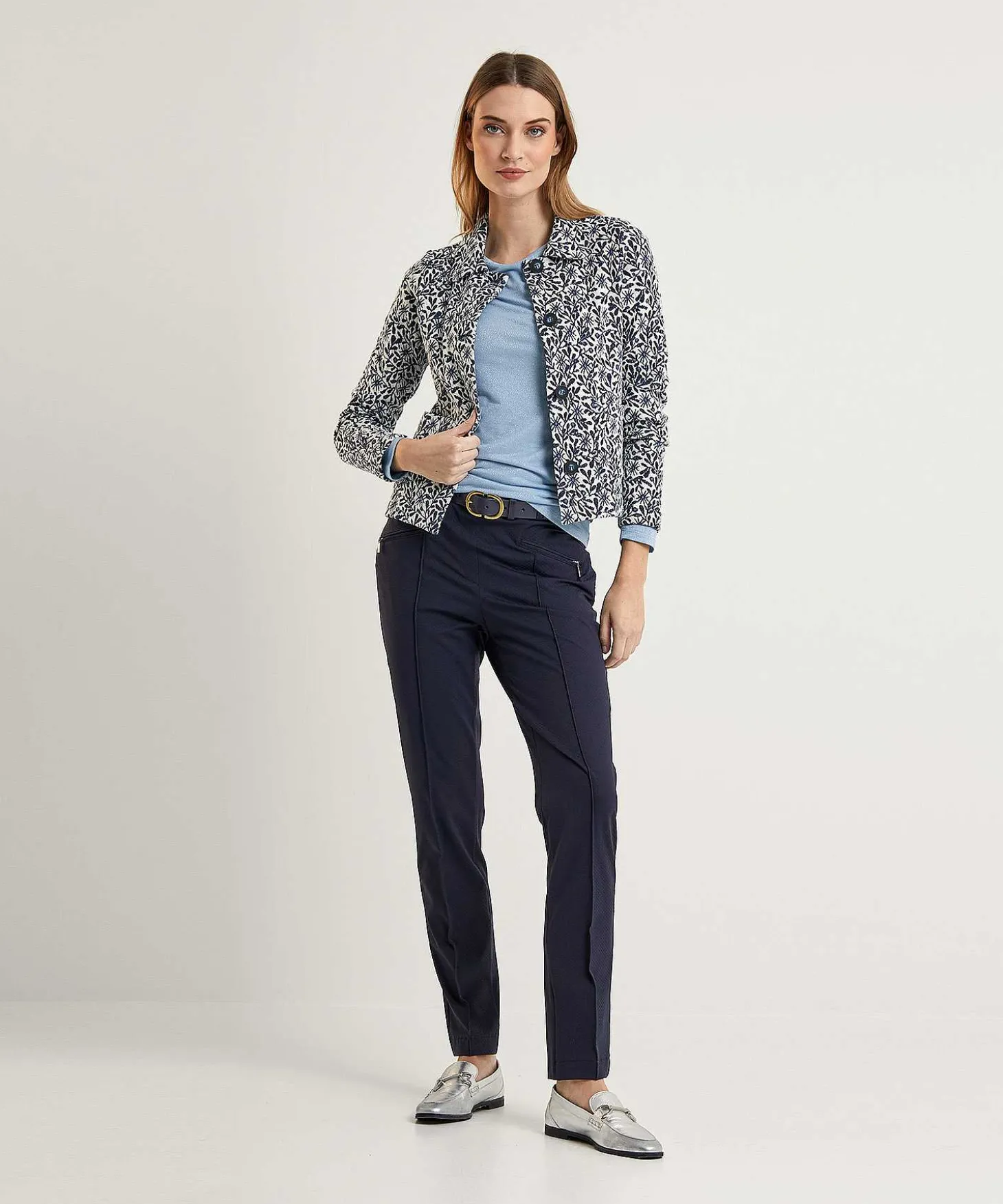 Giulia E Tu Blazer Chaleco Jacquard