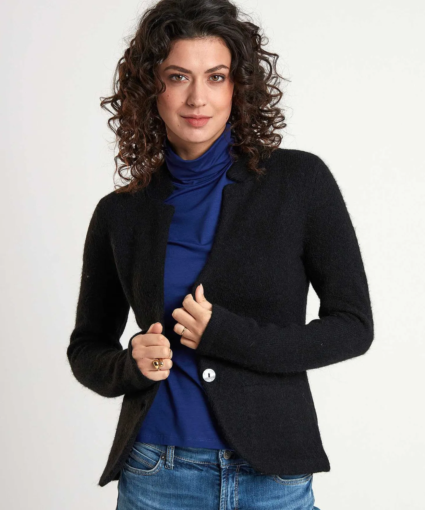Giulia E Tu Blazer Chaleco Mezcla De Lana