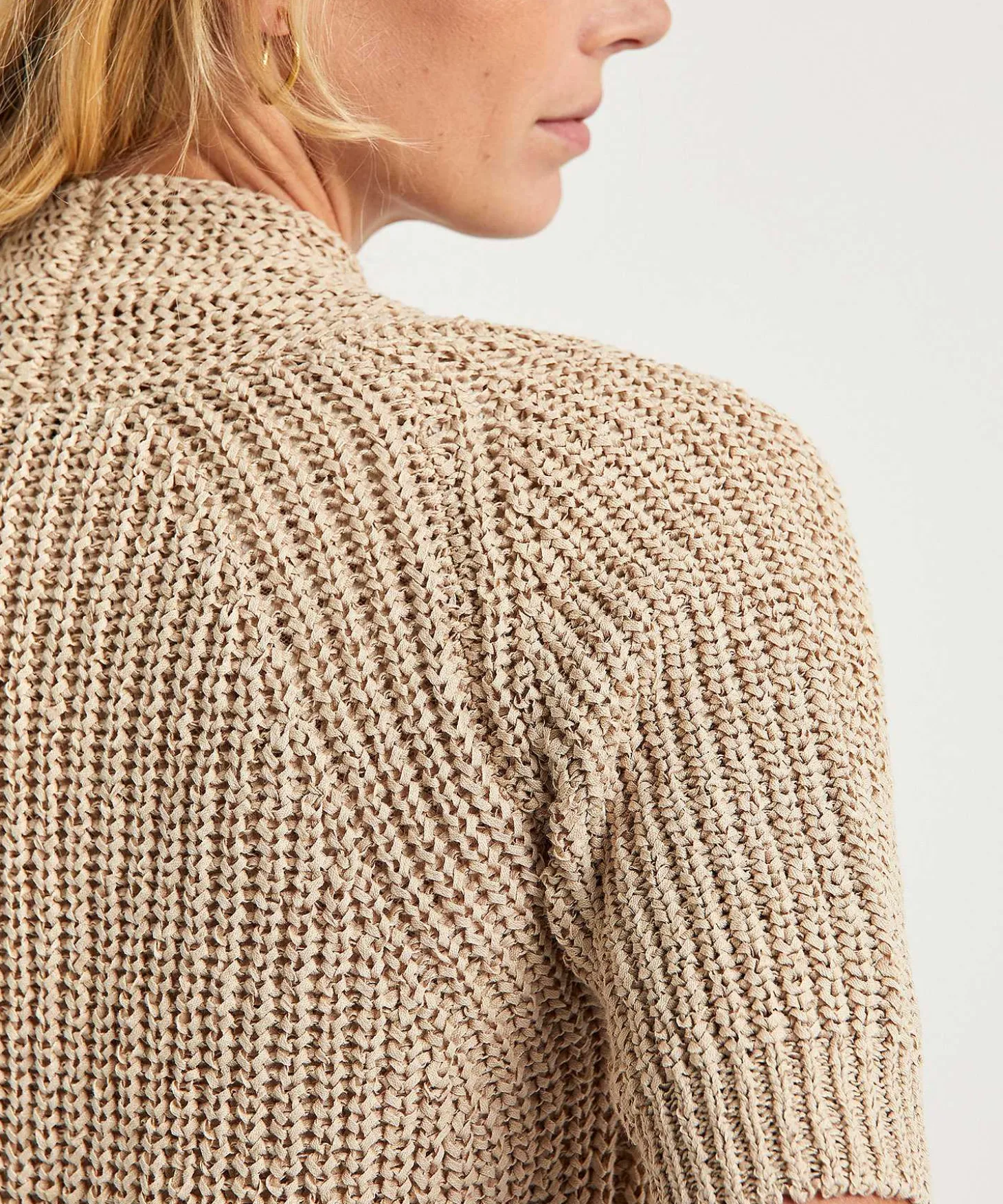 Giulia E Tu Cardigan De Hilo De Cinta Manga Corta