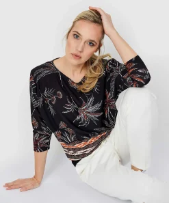 Giulia E Tu Top Estampado De Hojas