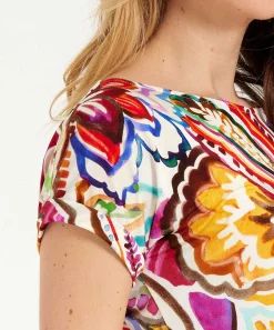 Giulia E Tu Top Slinky Maxi Paisley