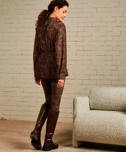 Jane Lushka Blusa Larga Grace Estampado Animal