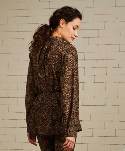 Jane Lushka Blusa Larga Grace Estampado Animal