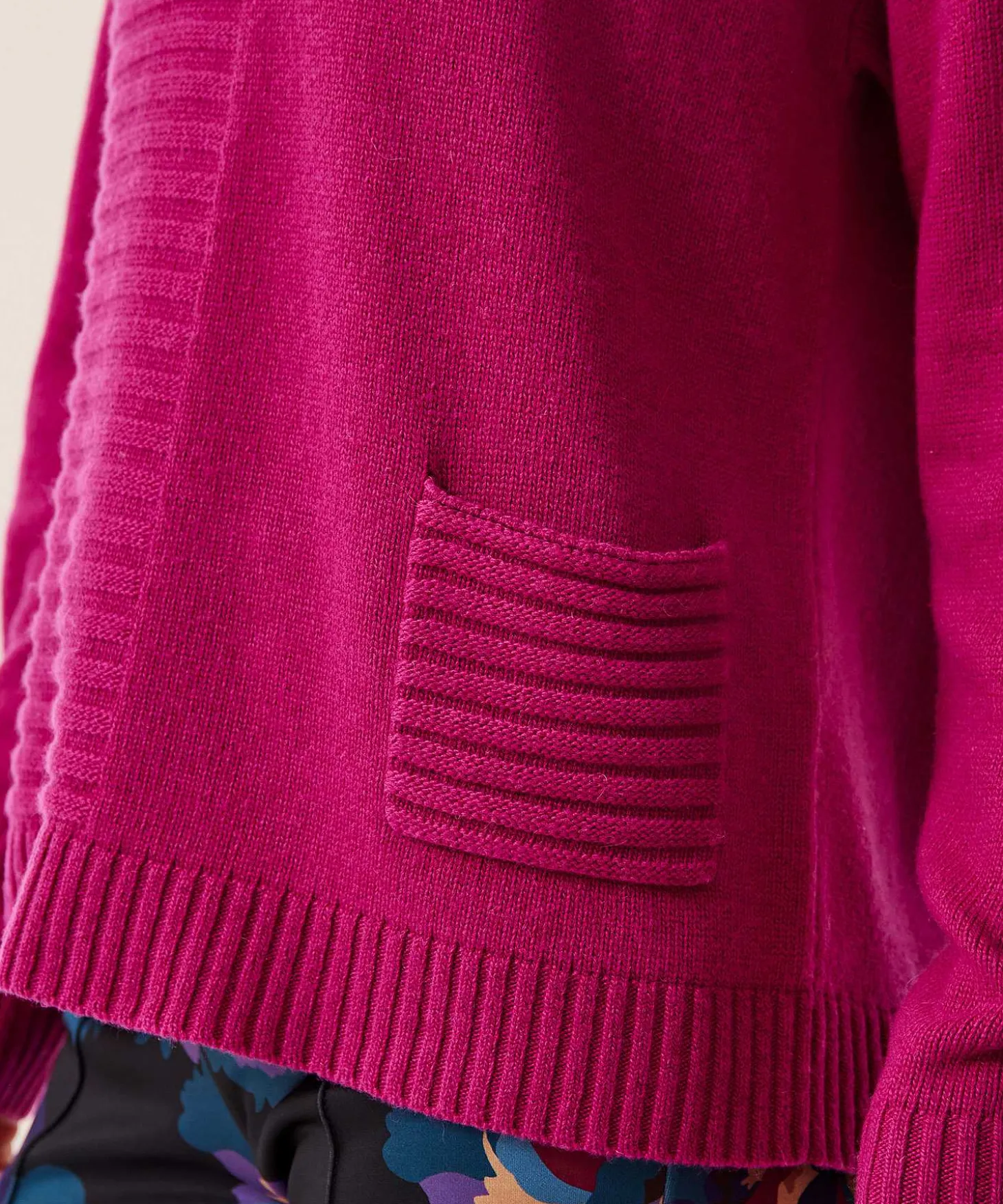 Jersey * Cuello Redondo Con Bolsillo