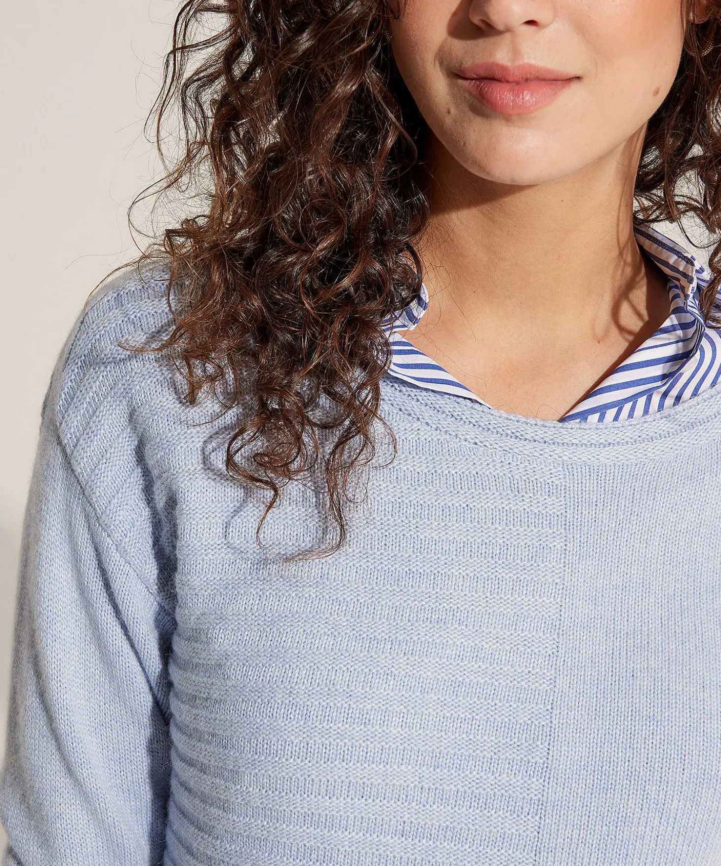 Jersey * Cuello Redondo Con Bolsillo