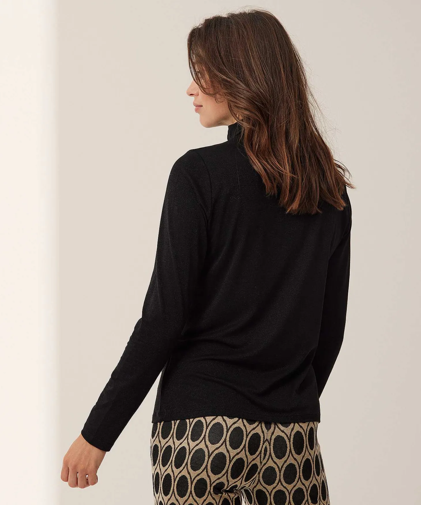 Jersey De Cuello Alto De Tierra De Nadie De Lurex