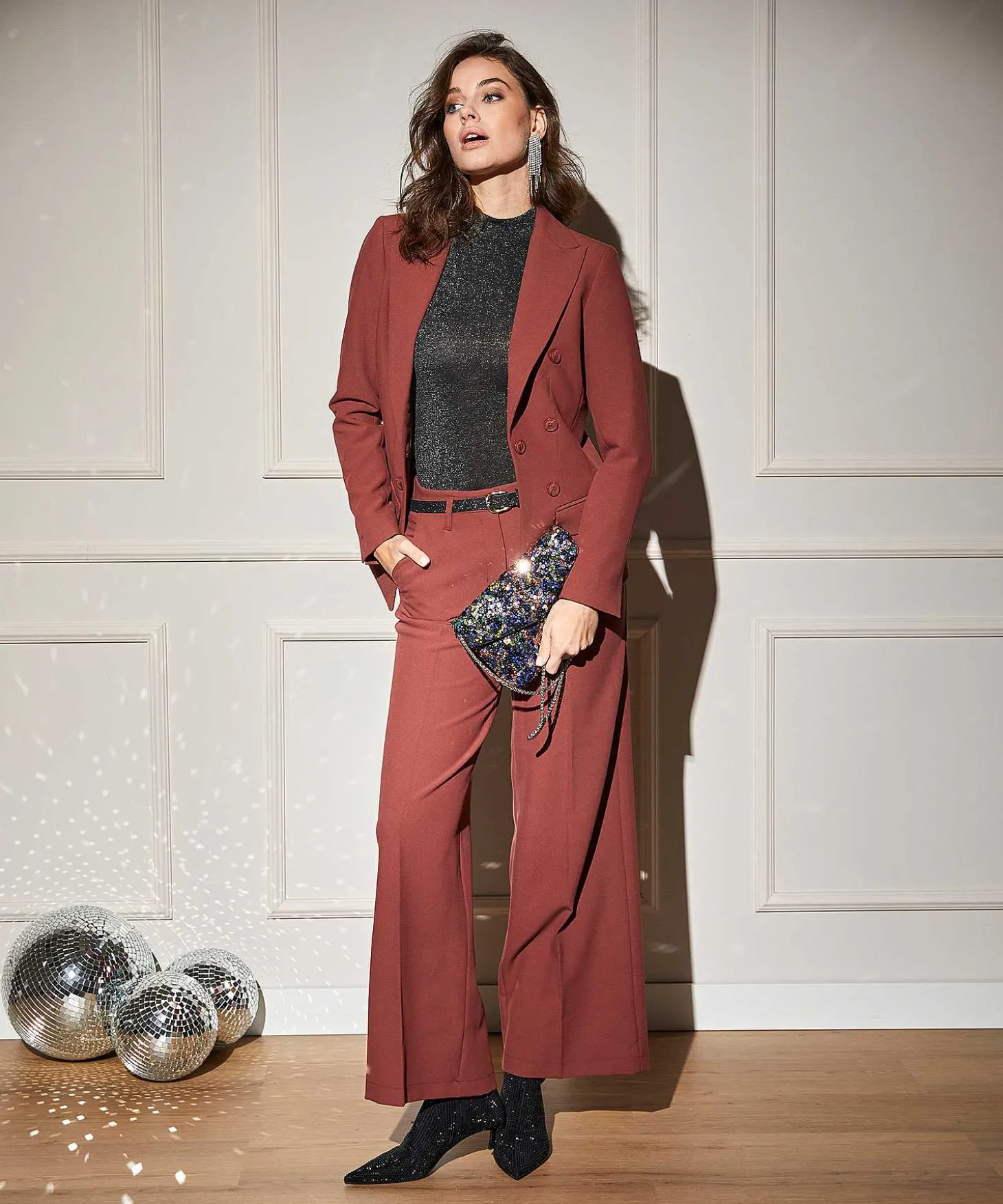 Jersey De Cuello Alto Oui De Lurex