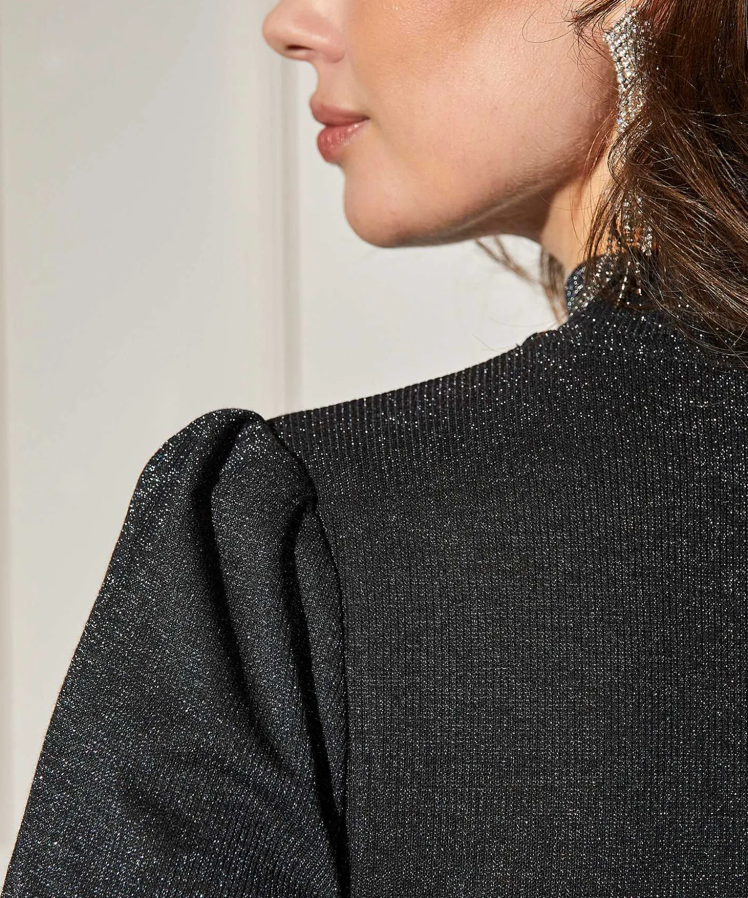 Jersey De Cuello Alto Oui De Lurex