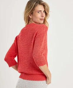 Jersey De Hilo Con Cinta * Con Cuello En V