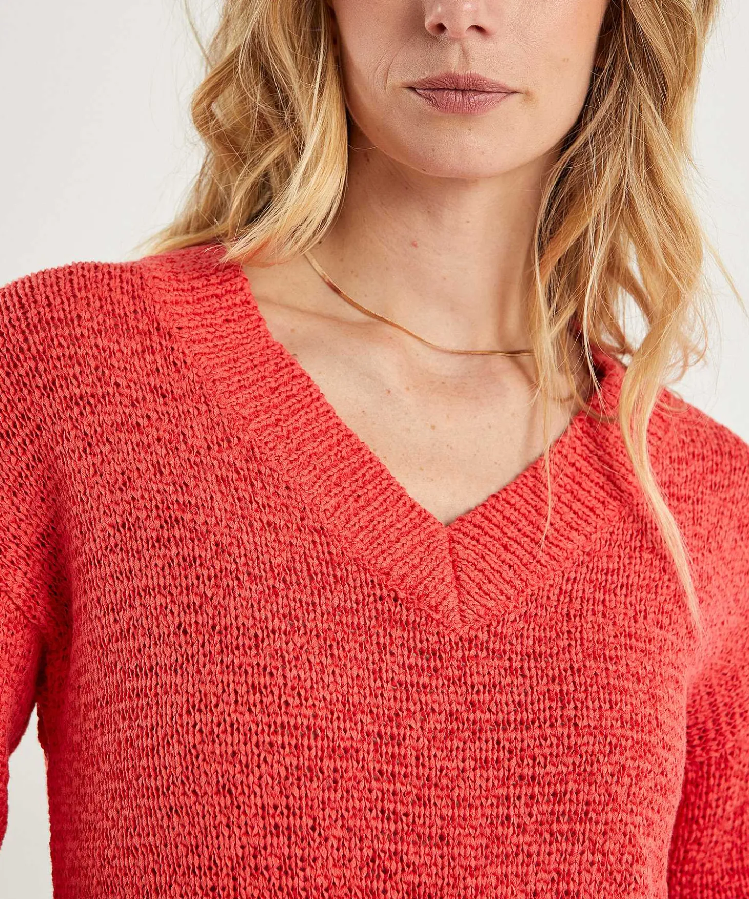 Jersey De Hilo Con Cinta * Con Cuello En V