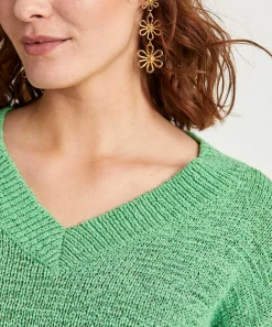 Jersey De Hilo Con Cinta * Con Cuello En V