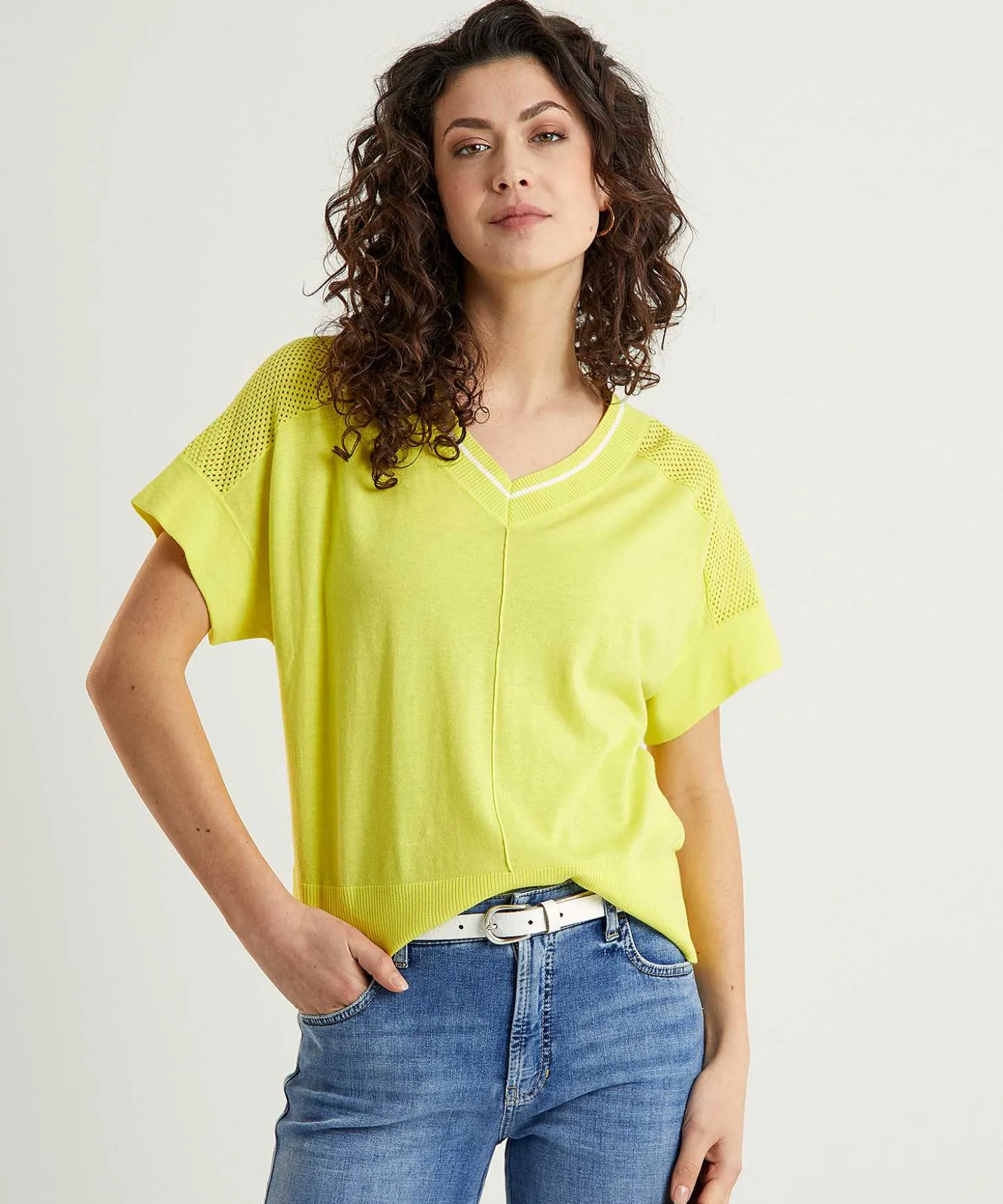Jersey Deportivo Con Malla De Marc Cain