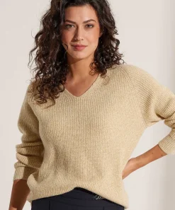 Jersey Due Amanti Cuello Pico Lurex Lamar