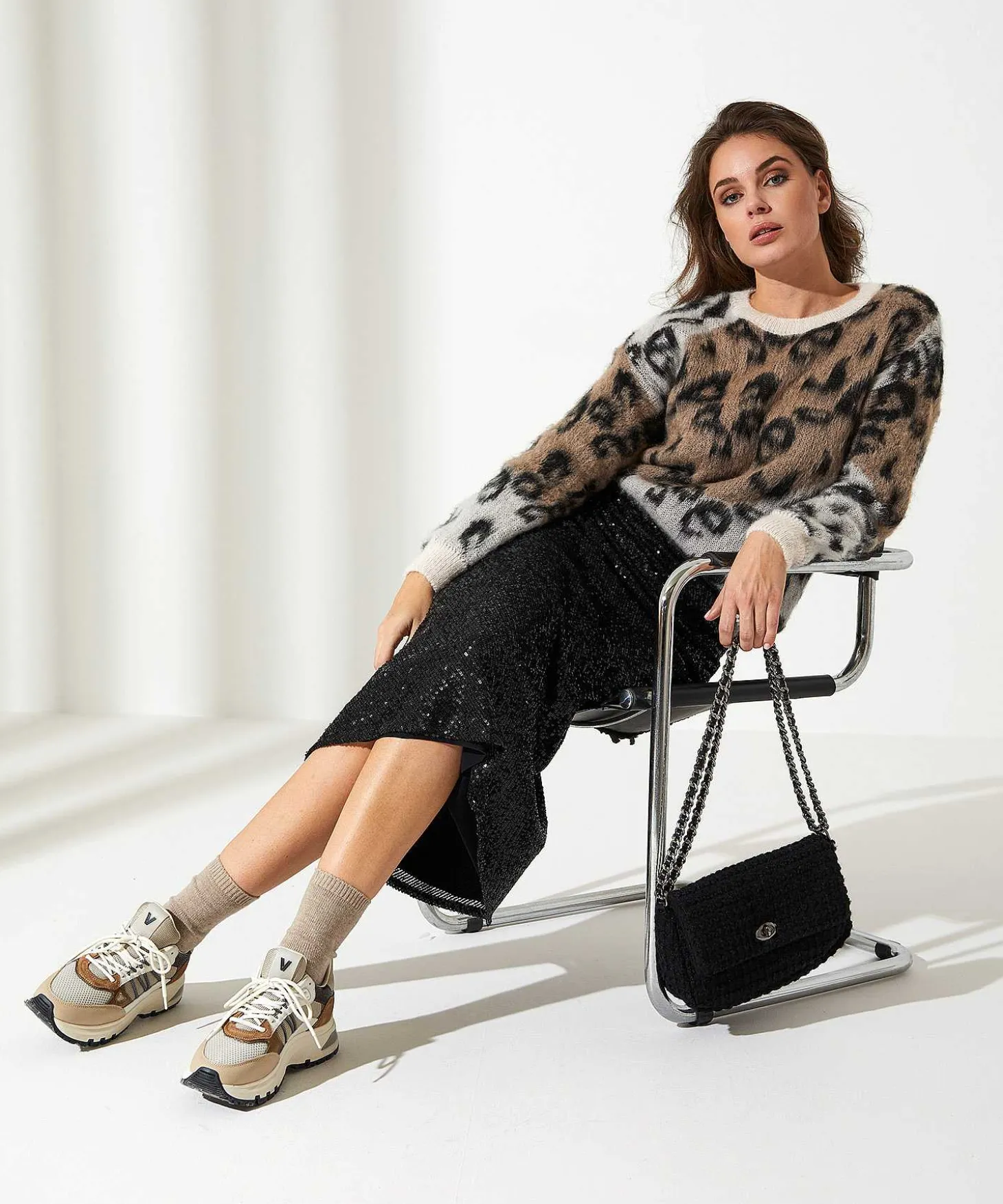 Jersey Giulia E Tu Animal Jacquard