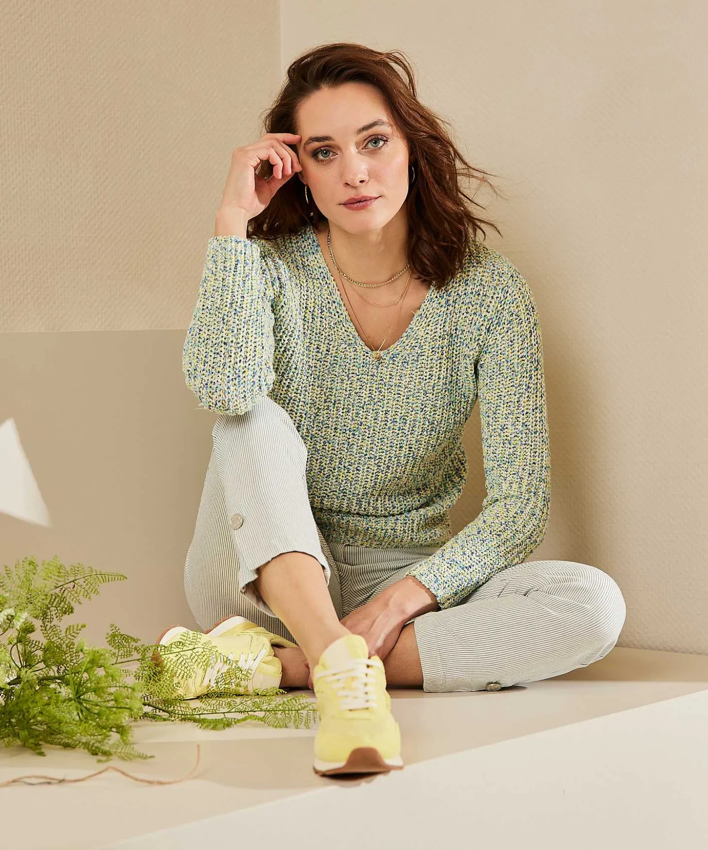 Jersey Giulia E Tu De Hilo Con Cinta Multicolor