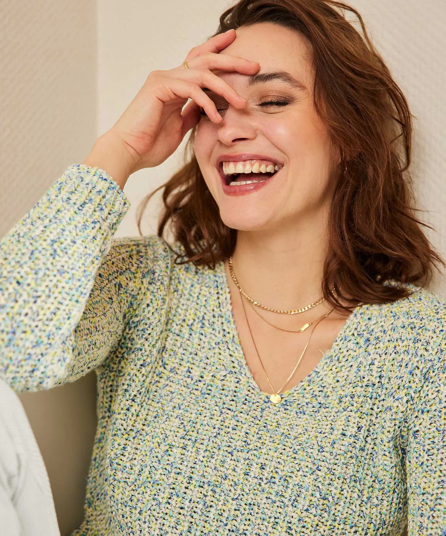 Jersey Giulia E Tu De Hilo Con Cinta Multicolor
