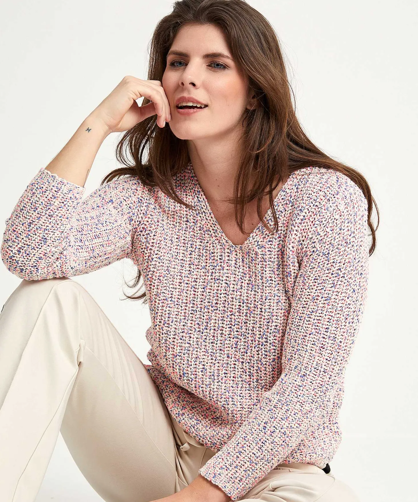 Jersey Giulia E Tu De Hilo Con Cinta Multicolor