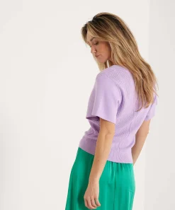 Jersey Giulia E Tu Pointelle Con Cuello En V