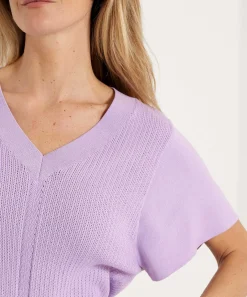 Jersey Giulia E Tu Pointelle Con Cuello En V