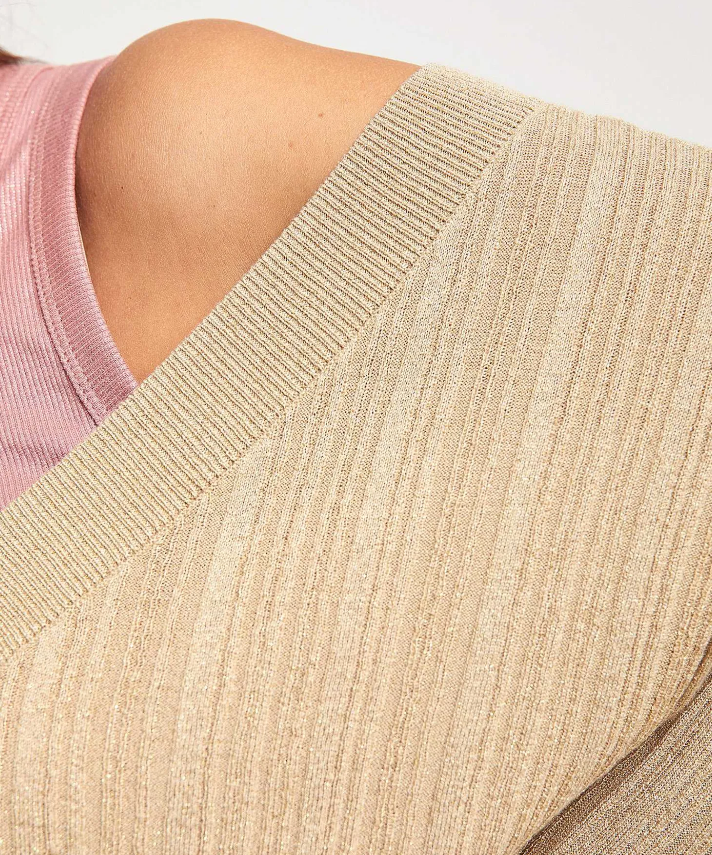 Jersey Liu Jo Con Cuello En V Y Lurex