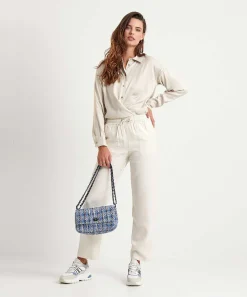 Joggers Metalizados Sedosos De Liu Jo