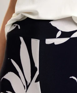 Joseph Ribkoff Pantalones Anchos Con Estampado De Hojas