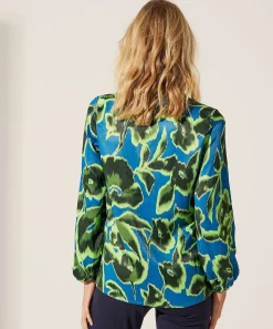 Kyra Blusa Sedosa Flor Attina