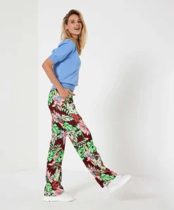 Kyra Pantalon Palazzo Flor Tropical Maisa
