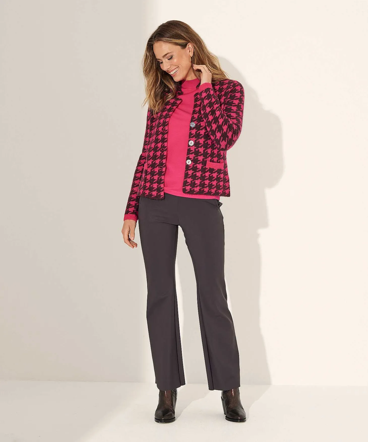 Kyra Pied-De-Poule Blazer Chaqueta Kitty