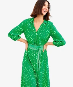 Kyra Vestido Botones Estampado Lunares Raquel